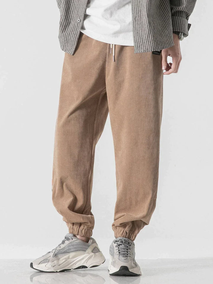 TALISHKO™ - Solid Corduroy Sweatpants streetwear fashion - talishko.com
