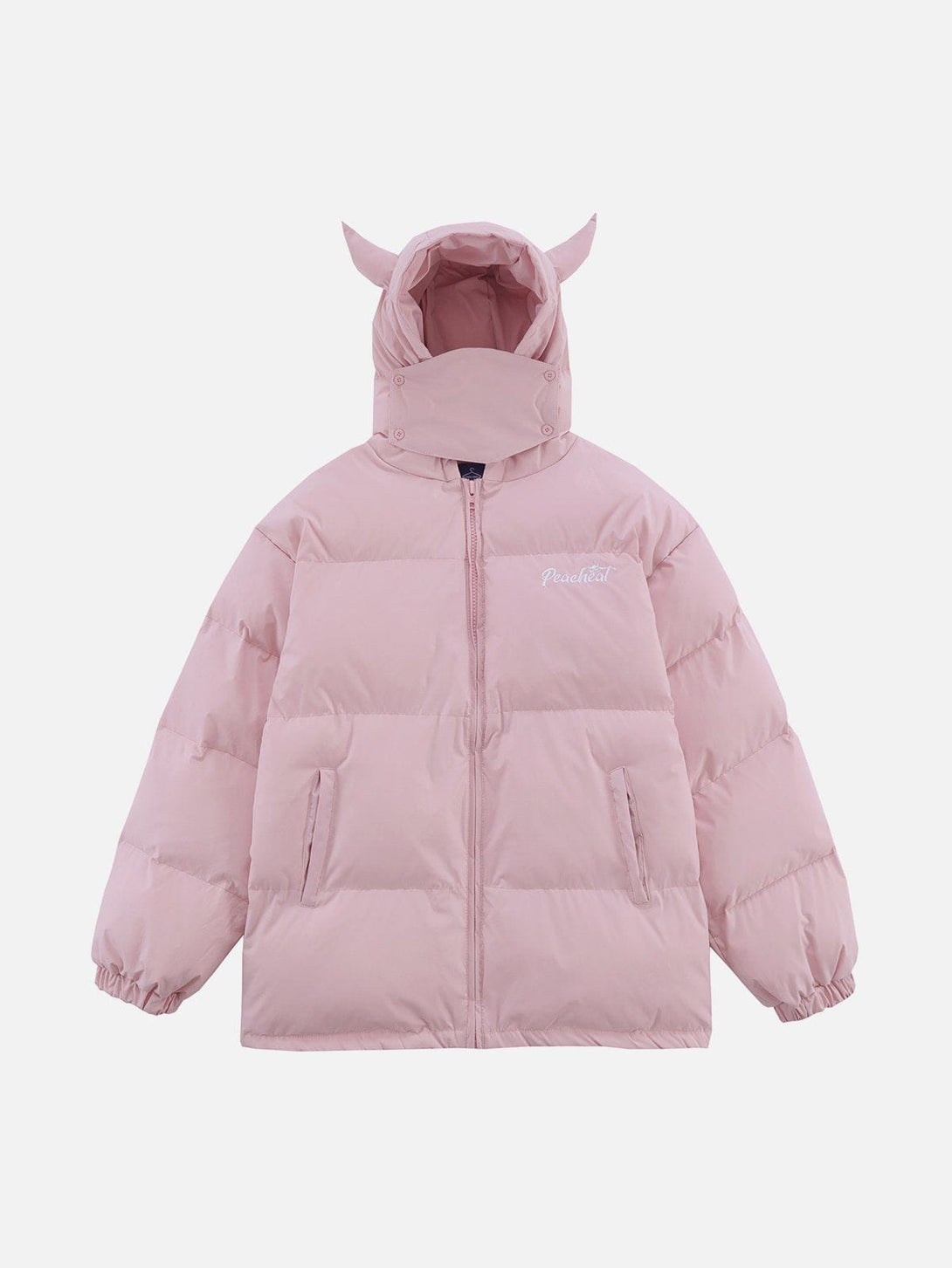TALISHKO - Solid Embroidered Hood Winter Coat - streetwear fashion, outfit ideas - talishko.com