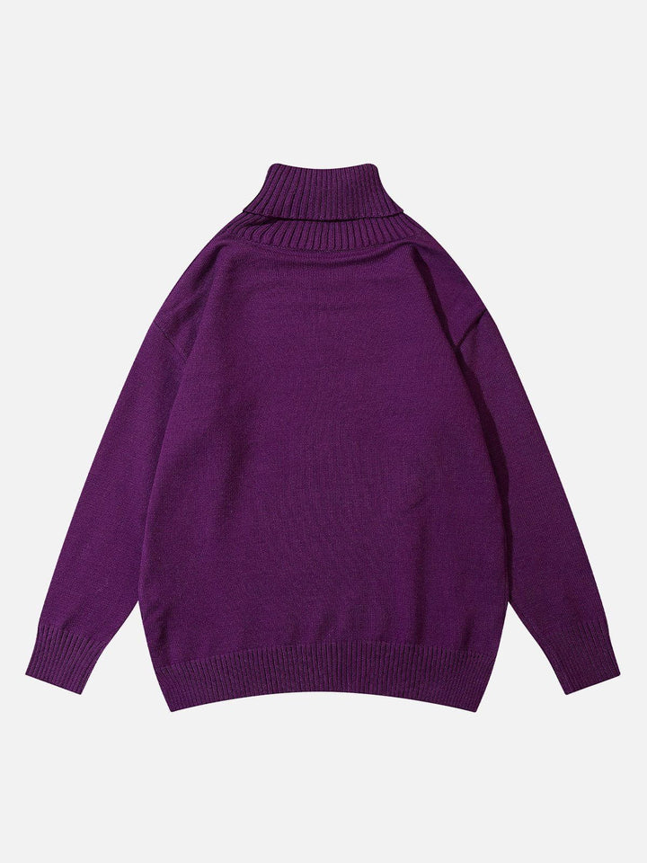 TALISHKO - Solid Turtleneck Sweater - streetwear fashion, outfit ideas - talishko.com