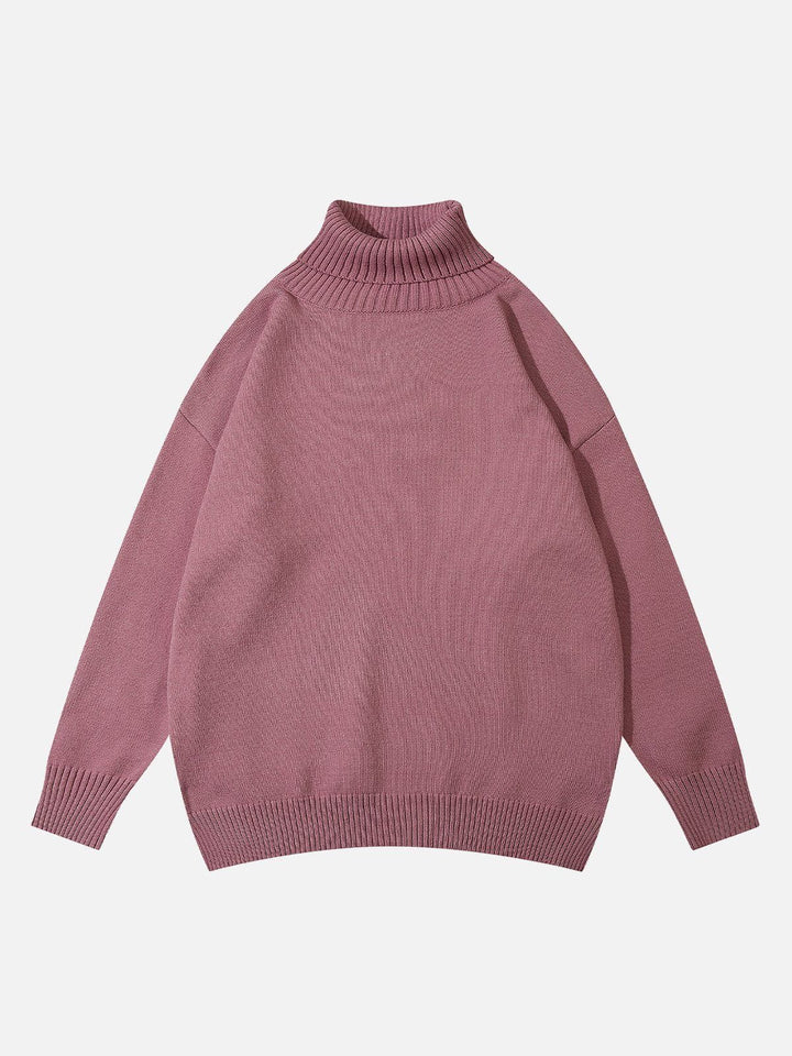 TALISHKO - Solid Turtleneck Sweater - streetwear fashion, outfit ideas - talishko.com