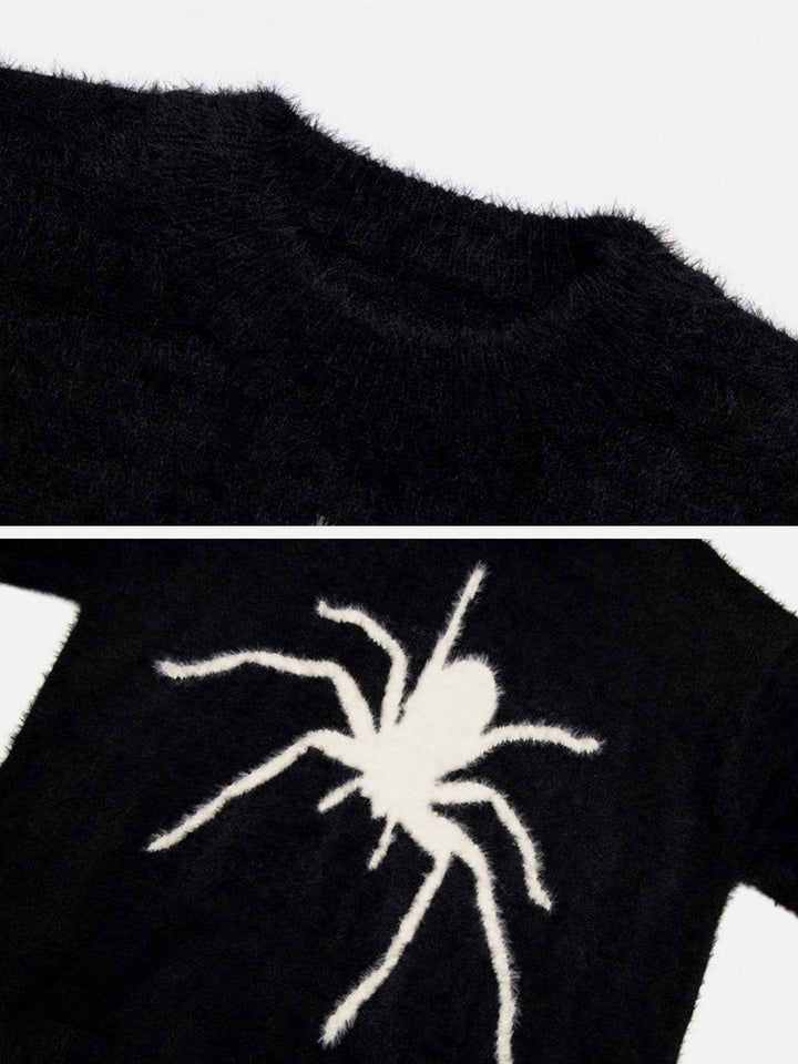 TALISHKO - Spider Knit Mohair Sweater - streetwear fashion, outfit ideas - talishko.com