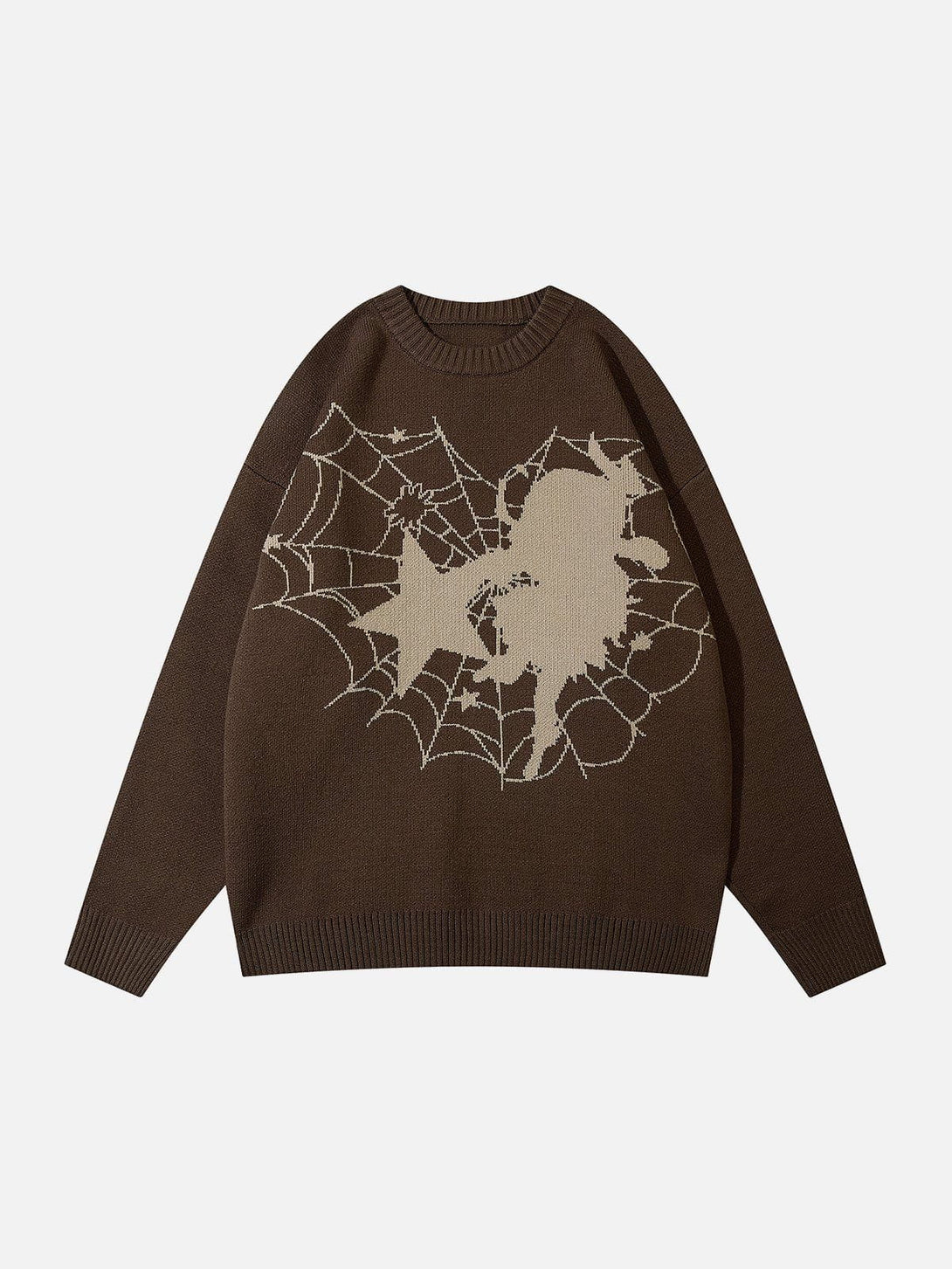 TALISHKO - Spider Web Stars Graphic Sweater - streetwear fashion, outfit ideas - talishko.com
