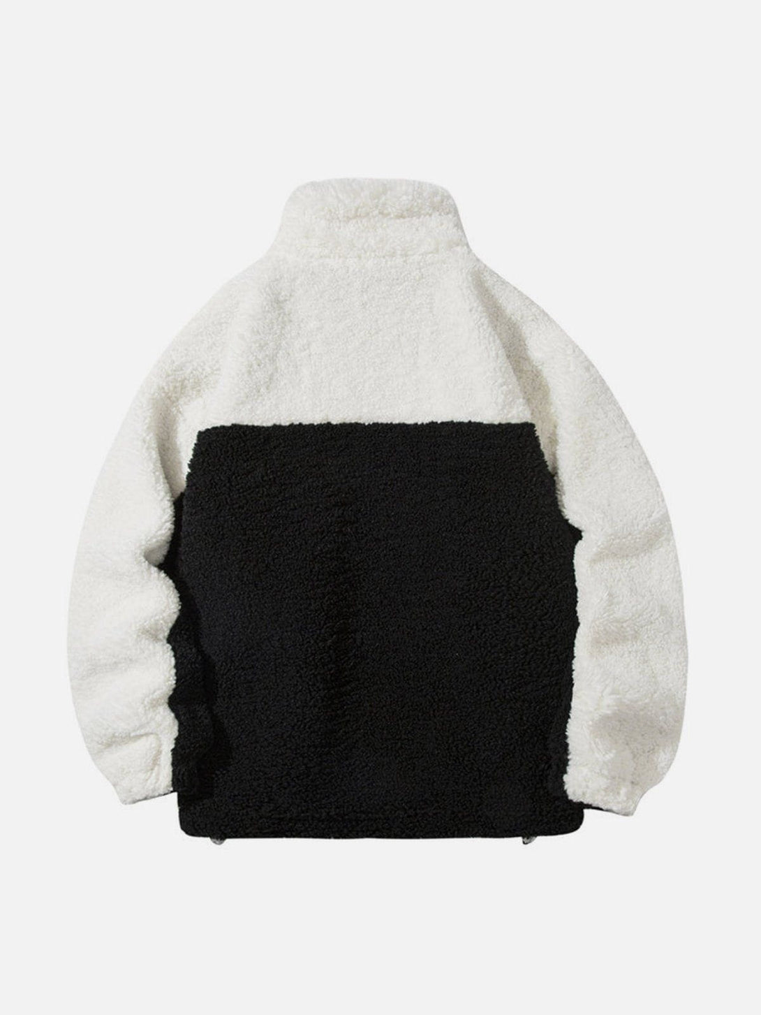 TALISHKO - Splicing Sherpa Winter Coat - streetwear fashion, outfit ideas - talishko.com