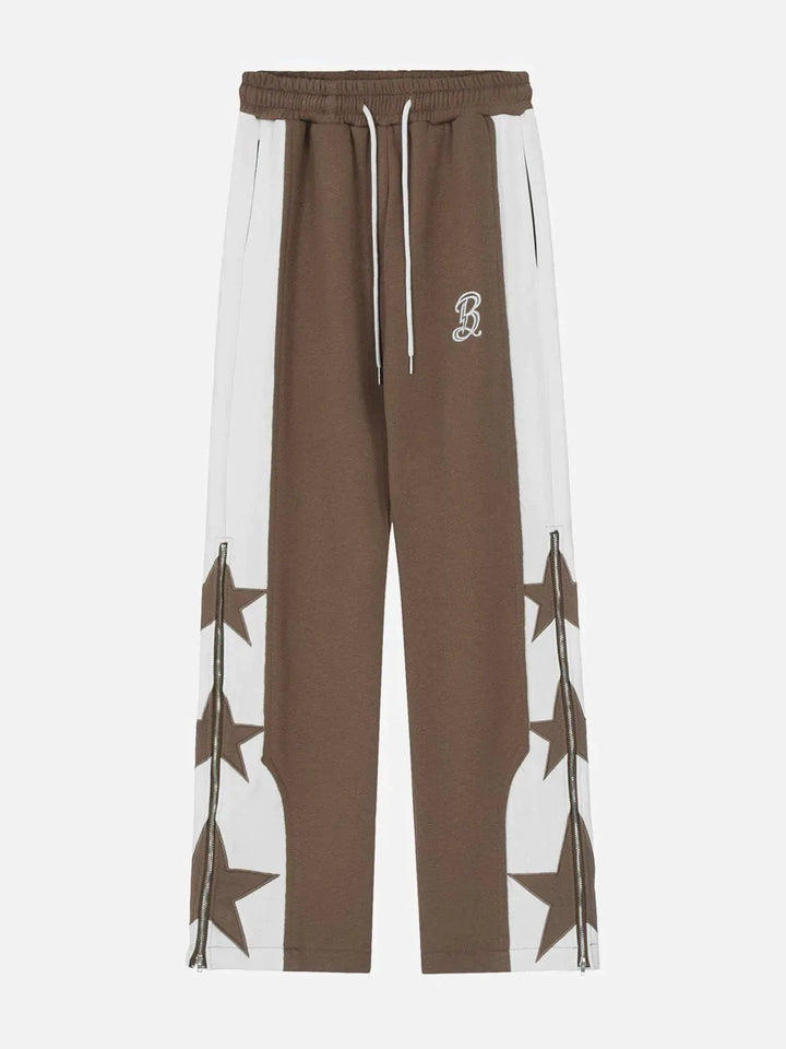TALISHKO - Star Embroidery Pants - streetwear fashion, outfit ideas - talishko.com