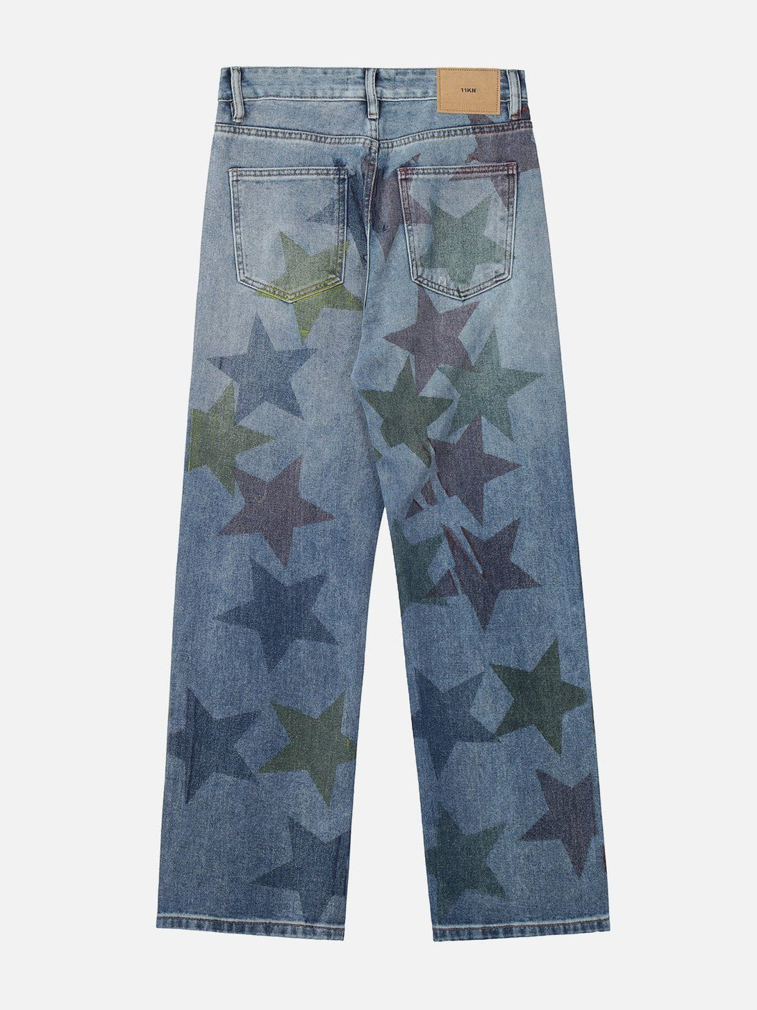 TALISHKO - Stars Print Jeans - streetwear fashion, outfit ideas - talishko.com