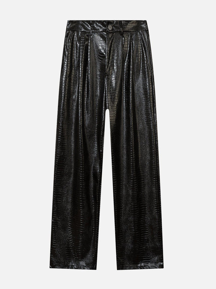 TALISHKO - Straight Leather Pants - streetwear fashion, outfit ideas - talishko.com