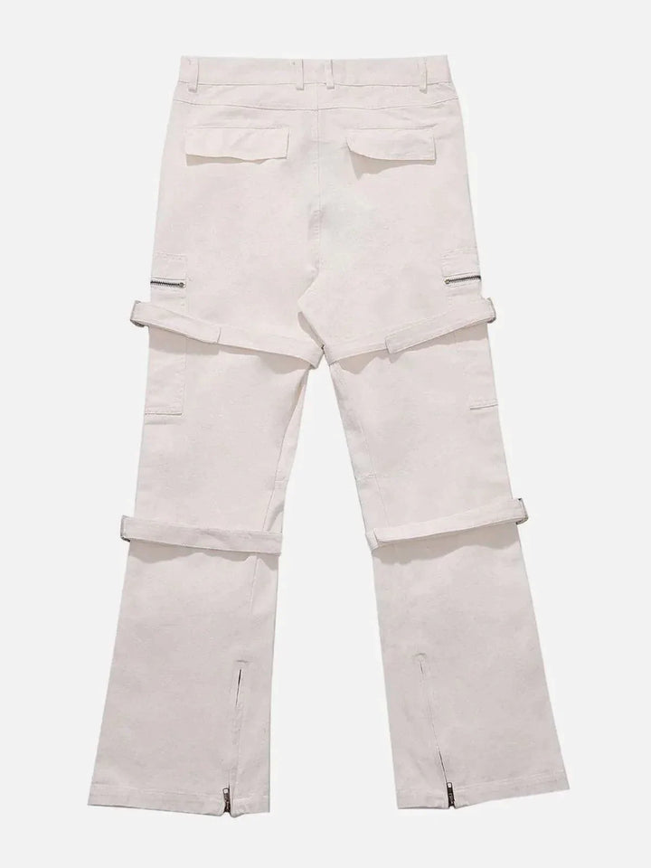 TALISHKO - Strap Design Jeans - streetwear fashion, outfit ideas - talishko.com