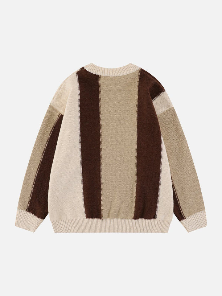TALISHKO™ - Stripe Clashing Colors Sweater streetwear fashion - talishko.com
