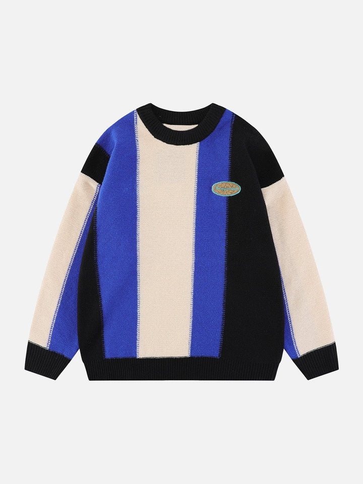 TALISHKO™ - Stripe Clashing Colors Sweater streetwear fashion - talishko.com