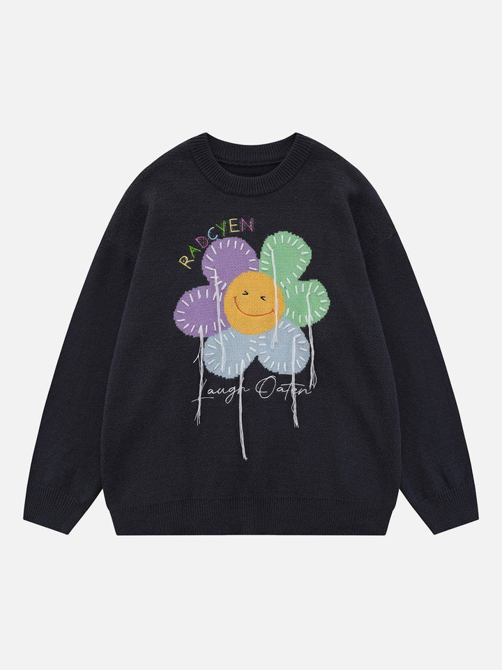 TALISHKO™ - Sun Flower Graphic Sweater streetwear fashion - talishko.com