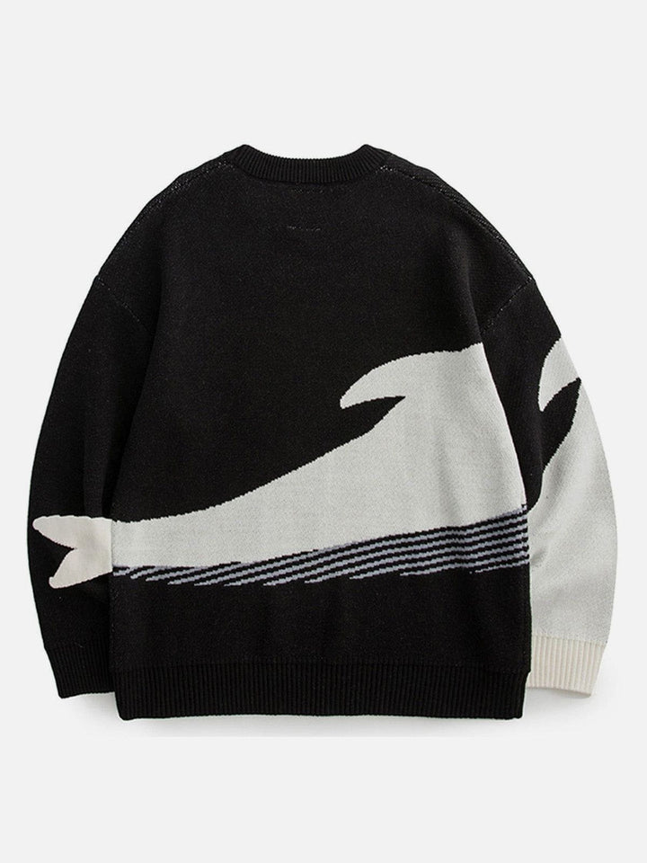 TALISHKO - The Loneliest Whale Knit Sweater - streetwear fashion, outfit ideas - talishko.com