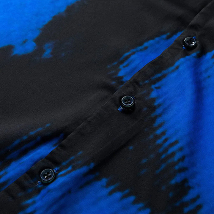 TALISHKO - Tie Dye Drop Print Short Sleeve Shirts - streetwear fashion, outfit ideas - talishko.com