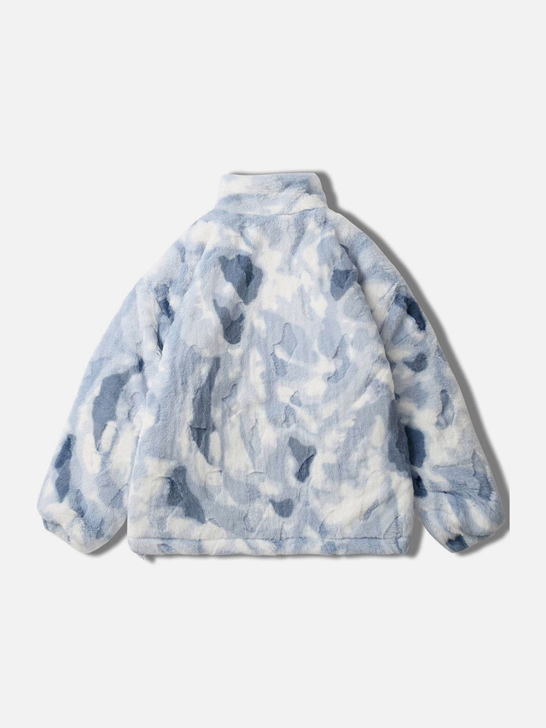 TALISHKO - Tie-dye Heart Sherpa Coat - streetwear fashion, outfit ideas - talishko.com