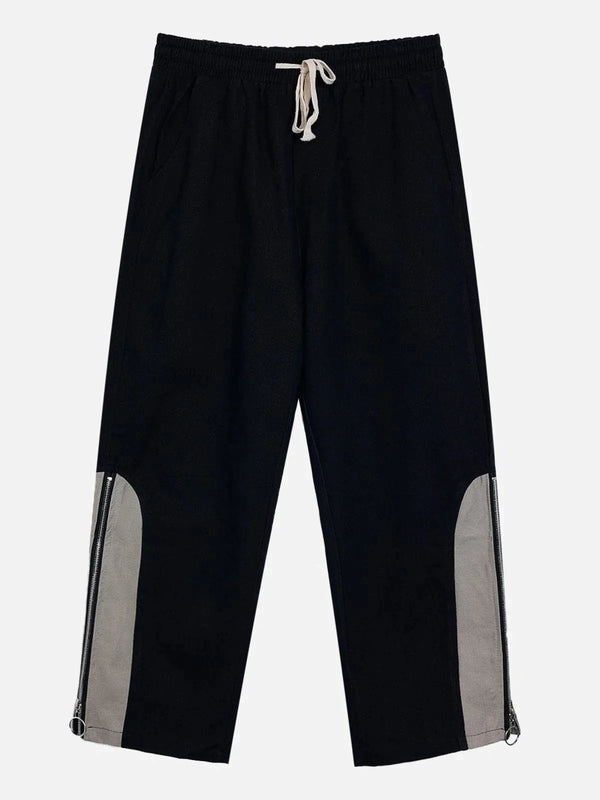 TALISHKO - Trendy Zipper Straight-Leg Pants - streetwear fashion, outfit ideas - talishko.com
