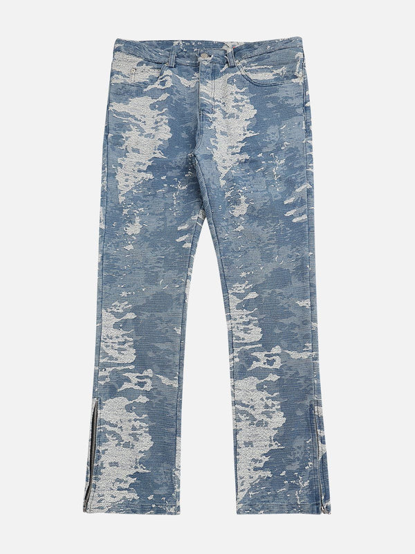 TALISHKO - Trousers Slit Wash Jeans - streetwear fashion, outfit ideas - talishko.com