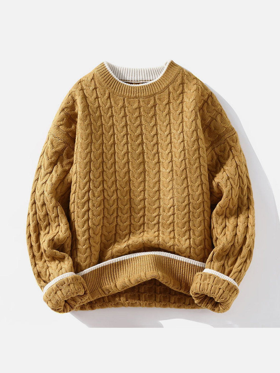TALISHKO - Twist Patchwork Knit Sweater - streetwear fashion, outfit ideas - talishko.com