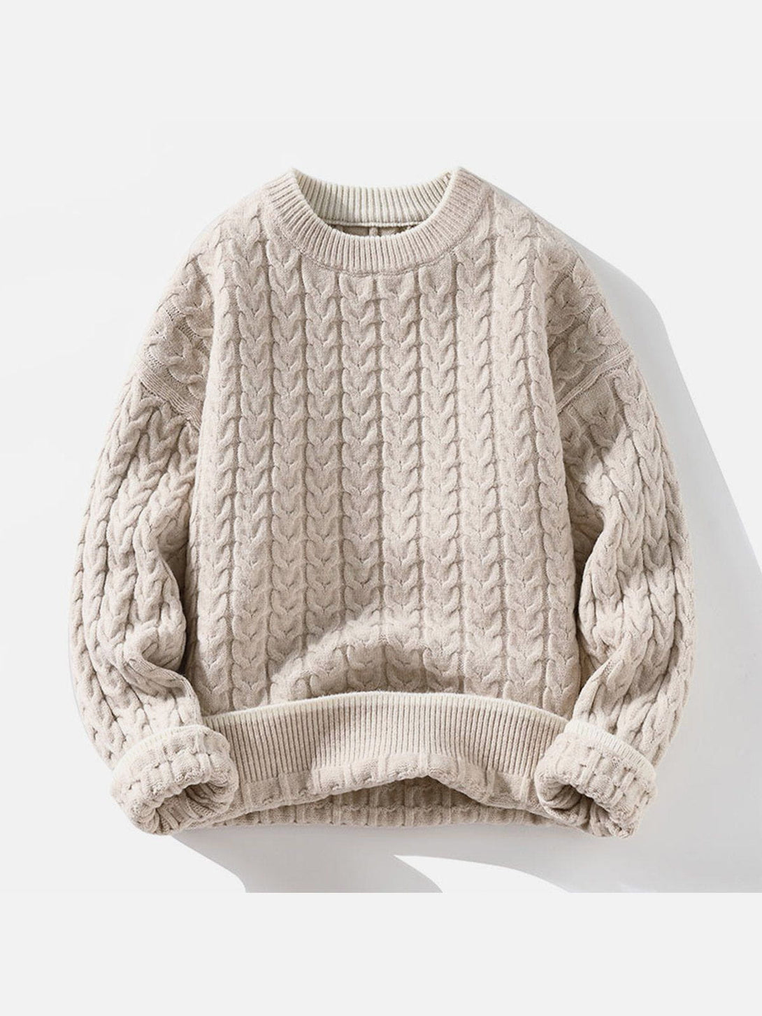 TALISHKO - Twist Patchwork Knit Sweater - streetwear fashion, outfit ideas - talishko.com