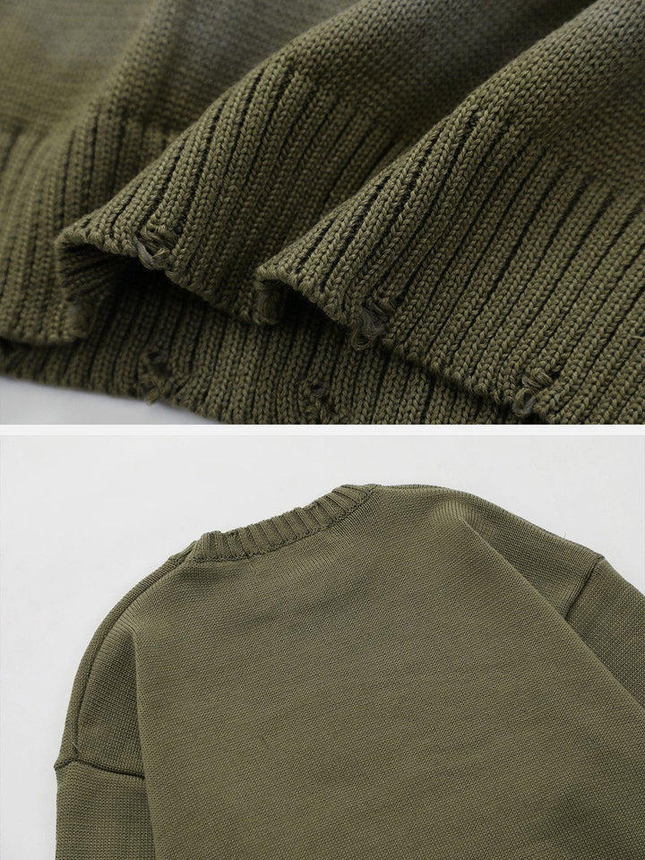 TALISHKO - Vintage Colorblock Letter Sweater - streetwear fashion, outfit ideas - talishko.com