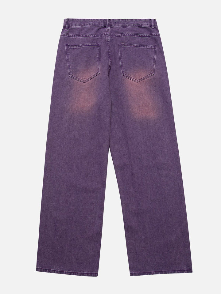 TALISHKO - Vintage Distressed Large Pocket Jeans - streetwear fashion, outfit ideas - talishko.com