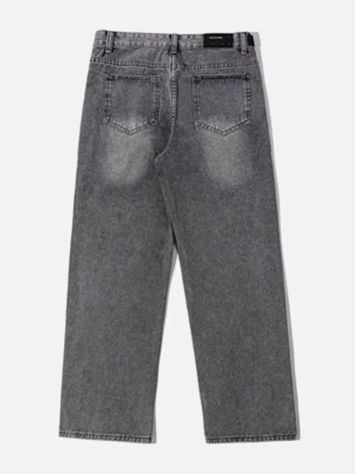 TALISHKO - Vintage Distressed Right Angle Jeans - streetwear fashion, outfit ideas - talishko.com