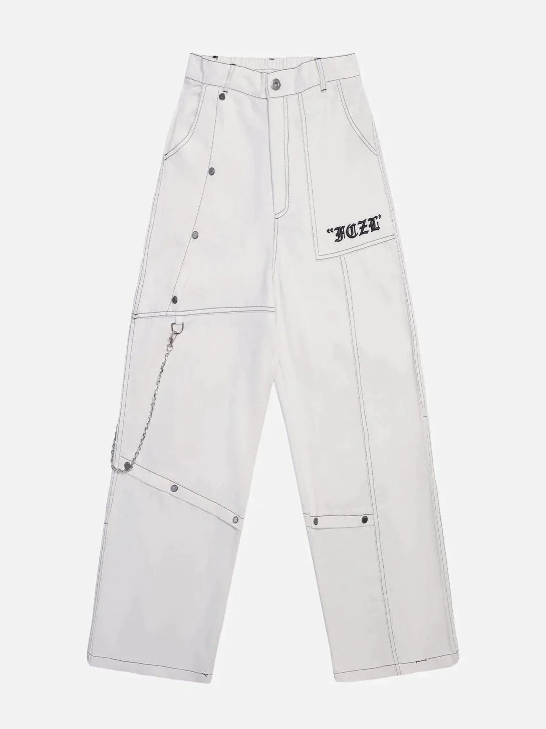 TALISHKO - Vintage Embroidery Jeans - streetwear fashion, outfit ideas - talishko.com