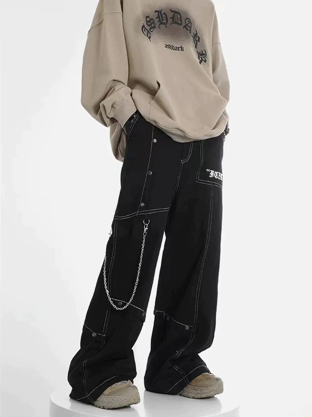 TALISHKO - Vintage Embroidery Jeans - streetwear fashion, outfit ideas - talishko.com