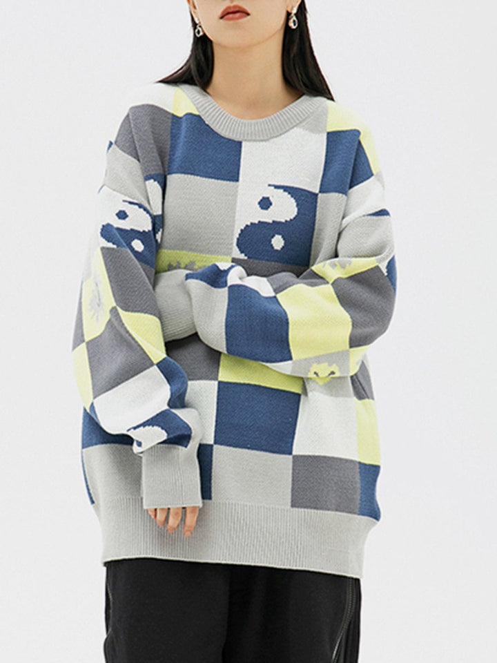 TALISHKO - Vintage Gossip Print Sweater - streetwear fashion, outfit ideas - talishko.com