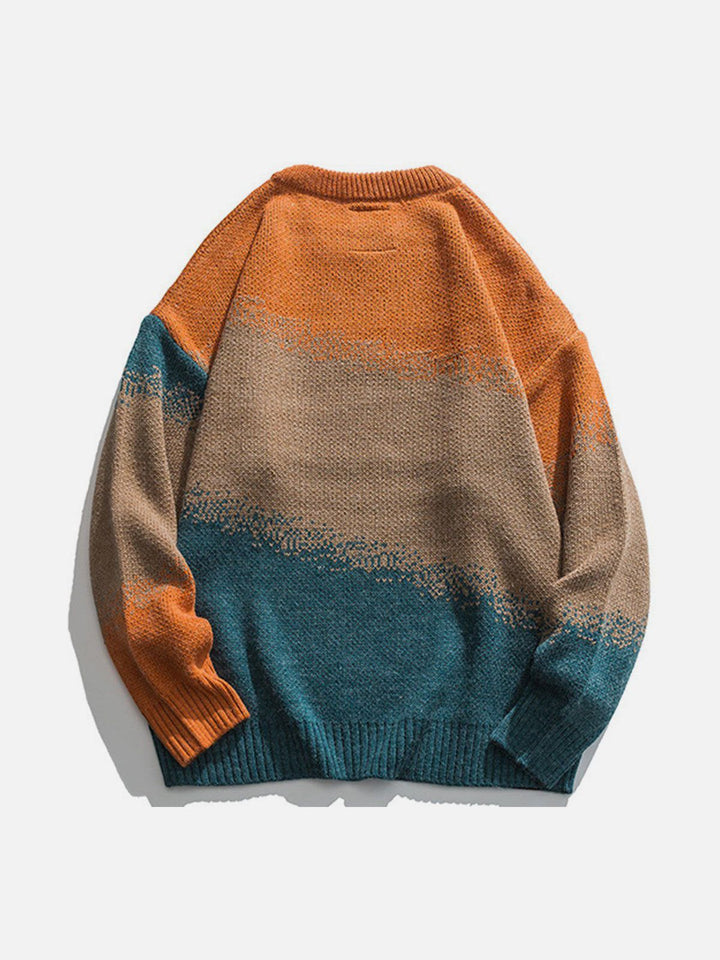 TALISHKO - Vintage Gradient Knit Sweater - streetwear fashion, outfit ideas - talishko.com