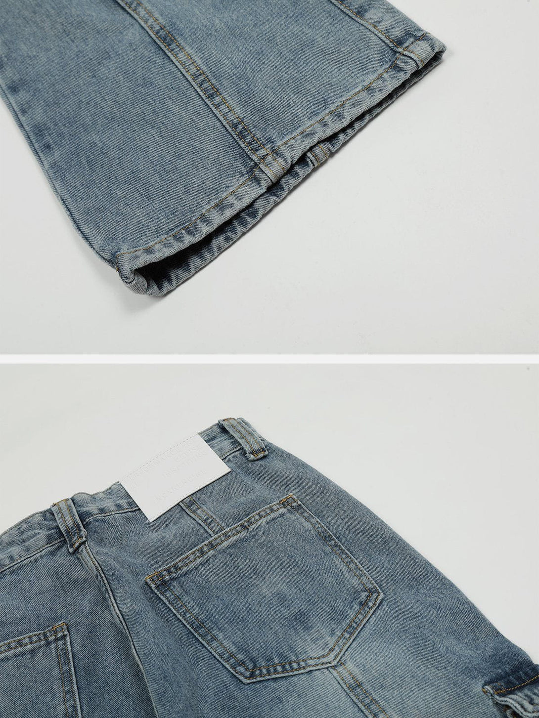 TALISHKO - Vintage Multi Pocket Jeans - streetwear fashion, outfit ideas - talishko.com