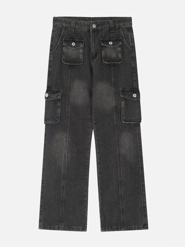 TALISHKO - Vintage Multi Pocket Jeans - streetwear fashion, outfit ideas - talishko.com