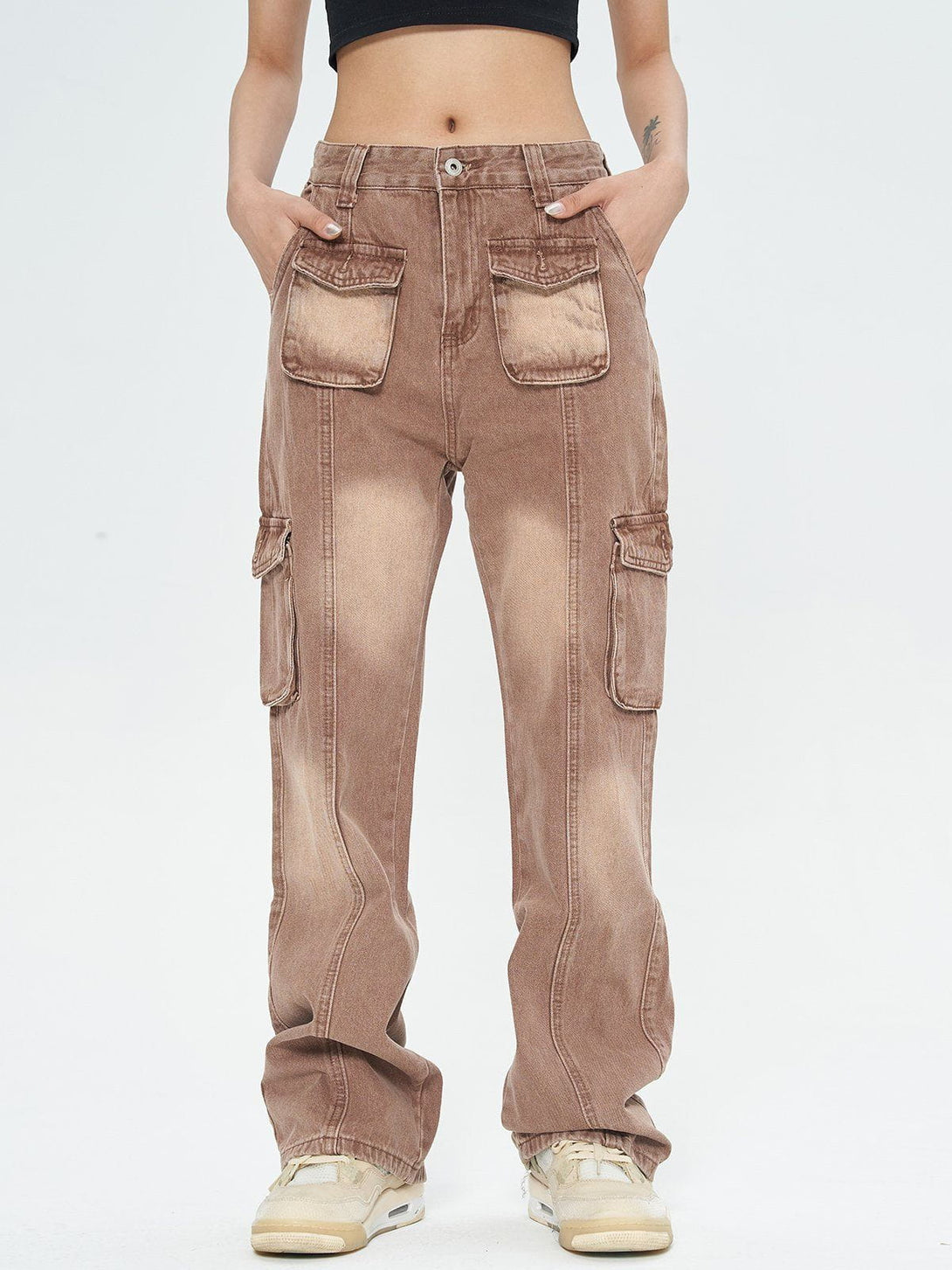 TALISHKO - Vintage Multi Pocket Jeans - streetwear fashion, outfit ideas - talishko.com