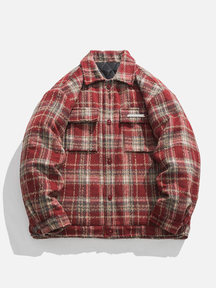 TALISHKO - Vintage PLAID Winter Coat - streetwear fashion, outfit ideas - talishko.com