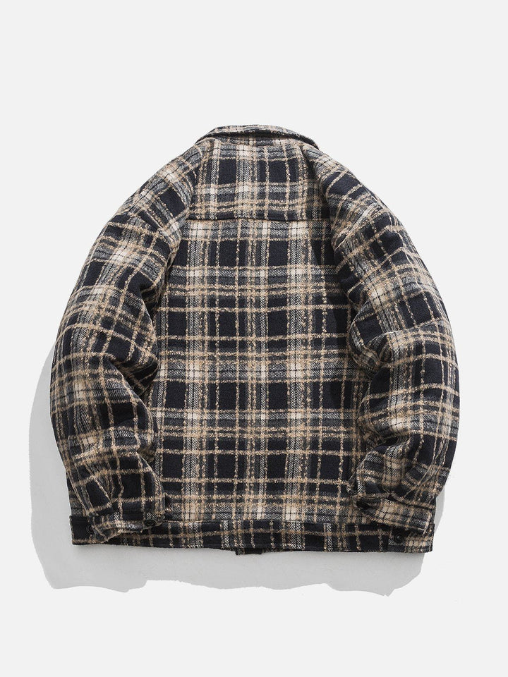 TALISHKO - Vintage PLAID Winter Coat - streetwear fashion, outfit ideas - talishko.com