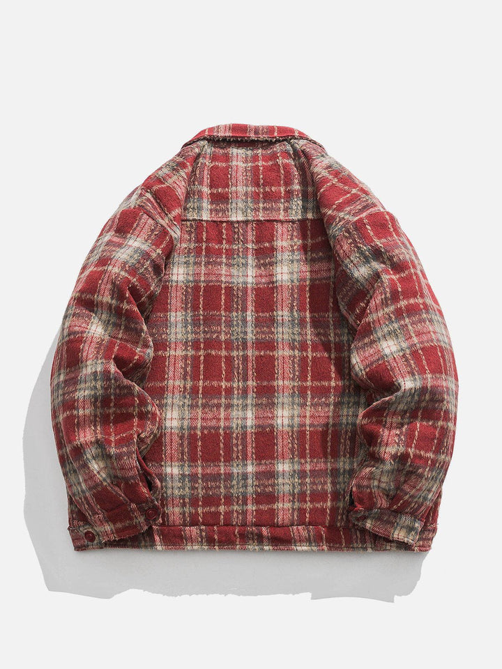 TALISHKO - Vintage PLAID Winter Coat - streetwear fashion, outfit ideas - talishko.com