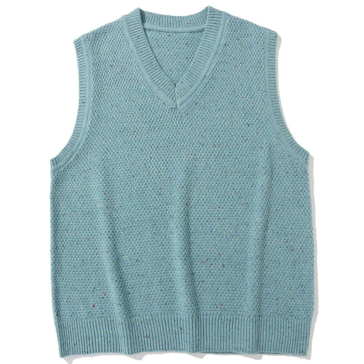 TALISHKO - Vintage Pure Color Sweater Vest - streetwear fashion, outfit ideas - talishko.com