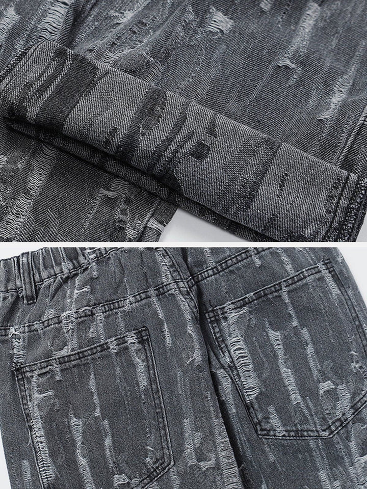 TALISHKO - Vintage Scratched Jeans - streetwear fashion, outfit ideas - talishko.com