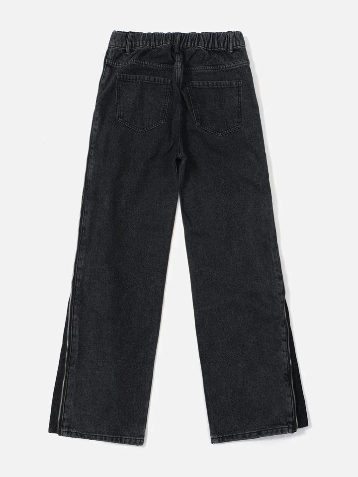 TALISHKO - Vintage Side Zipper Jeans - streetwear fashion, outfit ideas - talishko.com