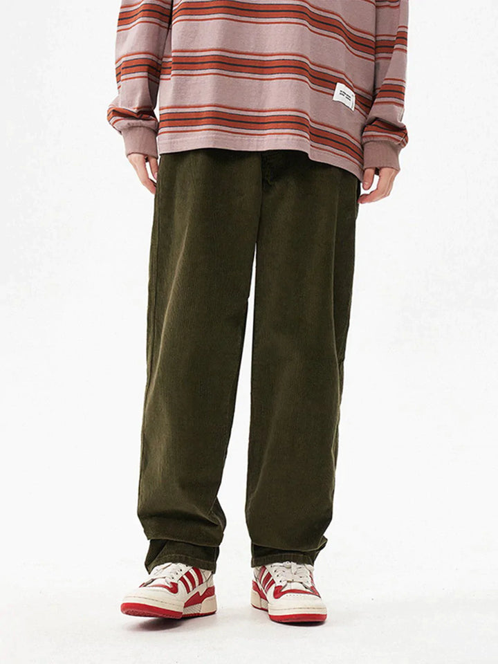 TALISHKO™ - Vintage Solid Corduroy Pants streetwear fashion - talishko.com