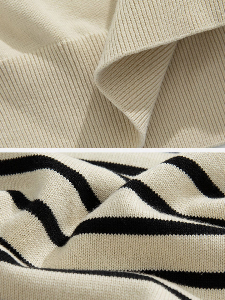 TALISHKO - Vintage Striped Knit Sweater - streetwear fashion, outfit ideas - talishko.com