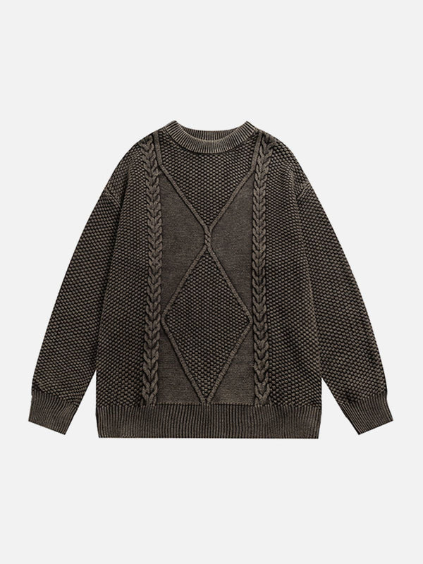 TALISHKO - Vintage Twist Weave Sweater - streetwear fashion, outfit ideas - talishko.com