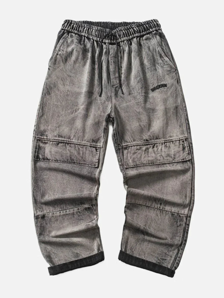 TALISHKO - Vintage Washed Large Pocket Jeans - streetwear fashion, outfit ideas - talishko.com