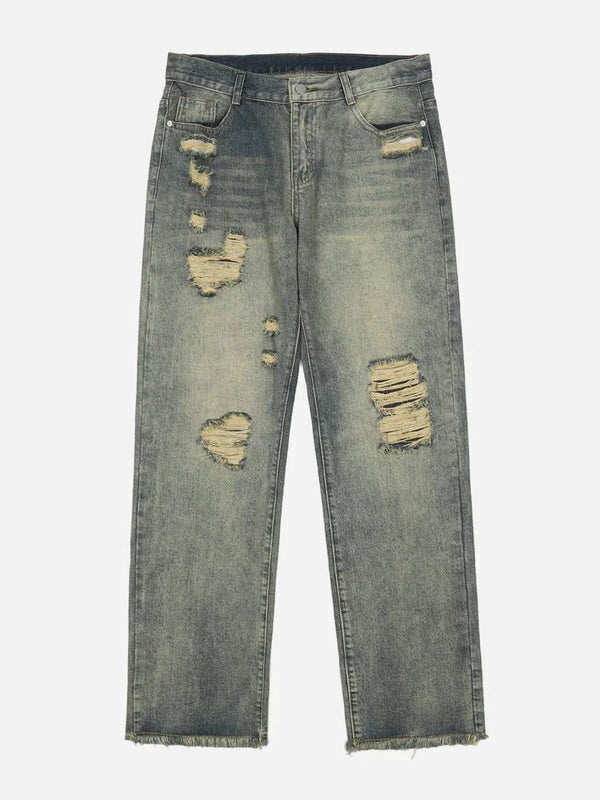 TALISHKO - Wash Hole Jeans - streetwear fashion, outfit ideas - talishko.com