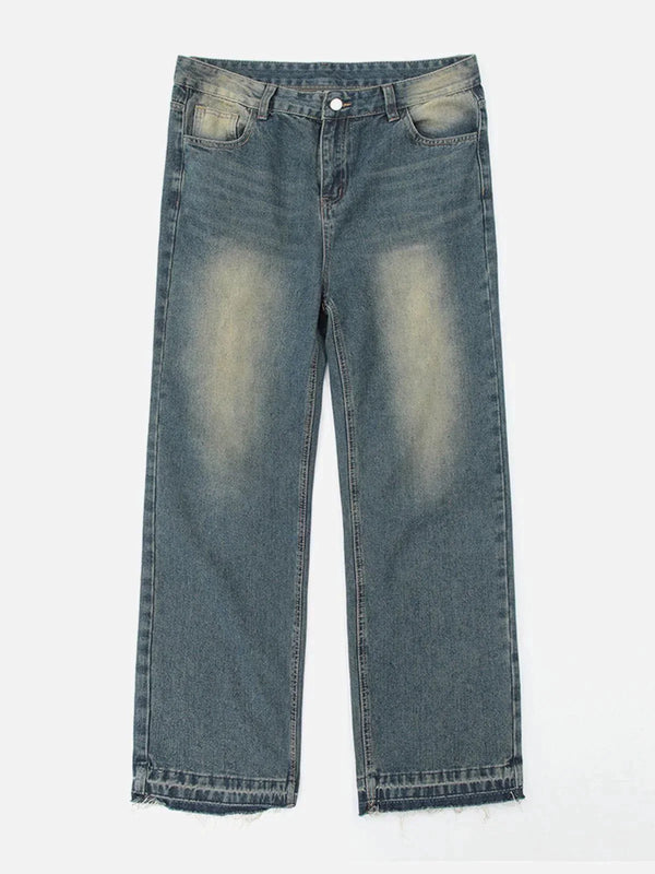 TALISHKO - Washed High Rise Jeans - streetwear fashion, outfit ideas - talishko.com