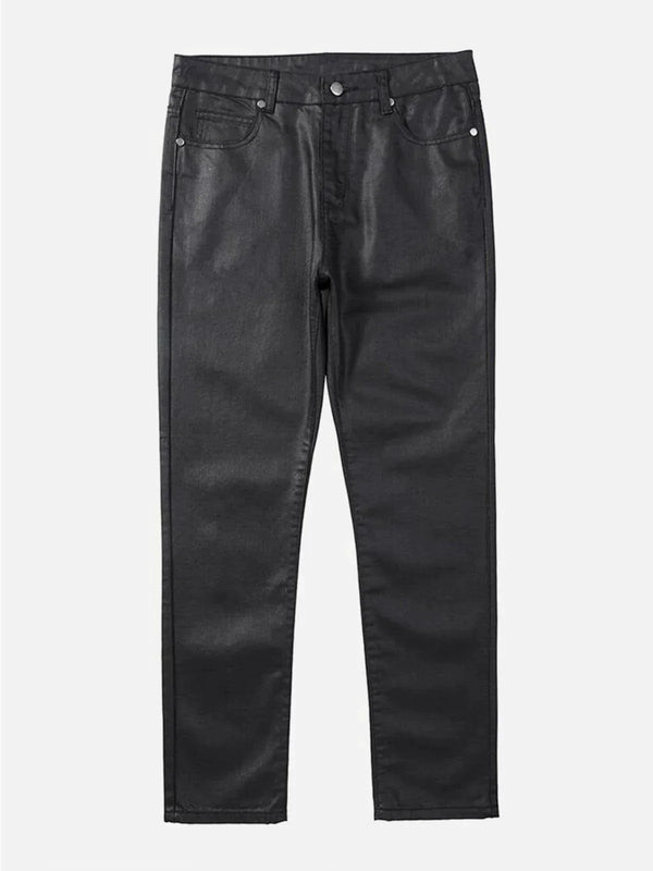 TALISHKO - Waxed Slim Pants - streetwear fashion, outfit ideas - talishko.com