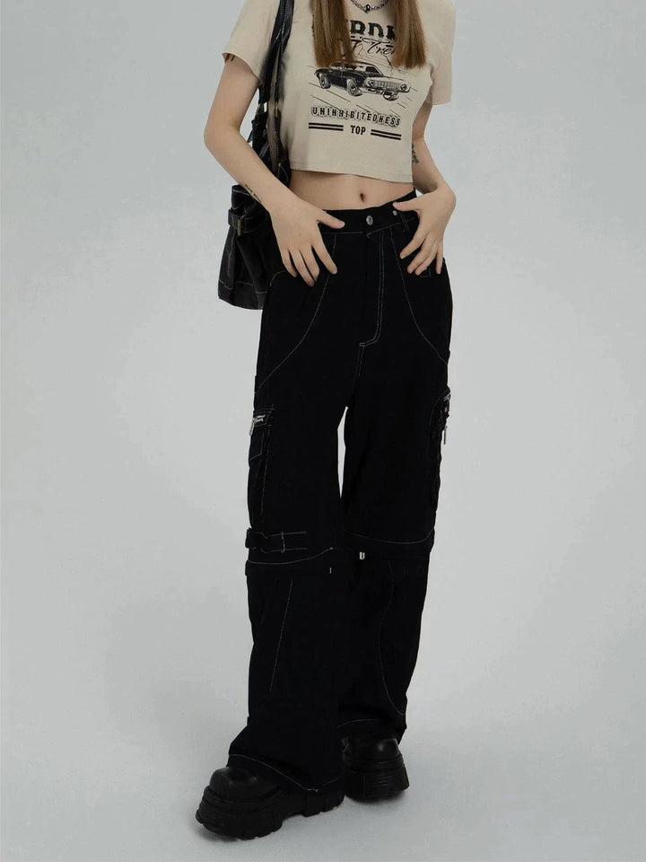 TALISHKO - Zip Detachable Pants - streetwear fashion, outfit ideas - talishko.com