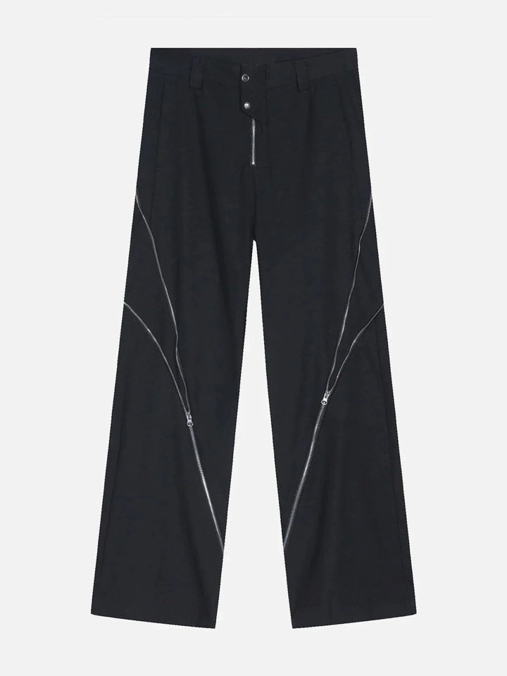 TALISHKO - Zip Up Split Pants - streetwear fashion, outfit ideas - talishko.com