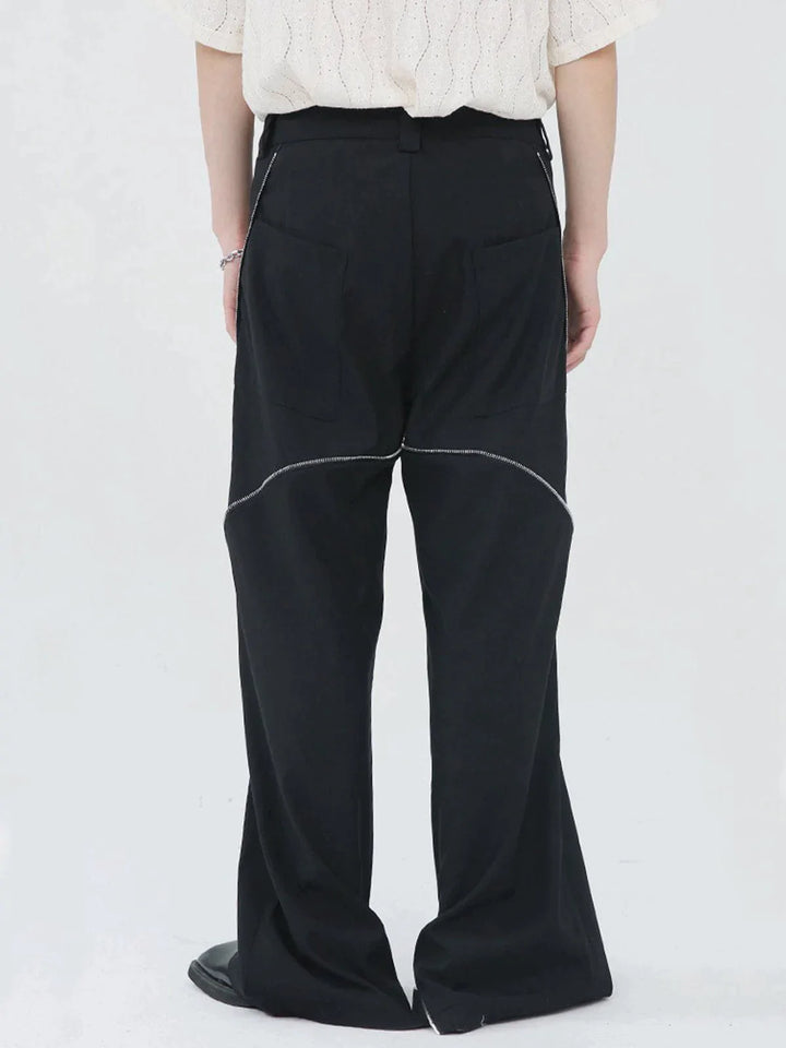 TALISHKO - Zip Up Split Pants - streetwear fashion, outfit ideas - talishko.com