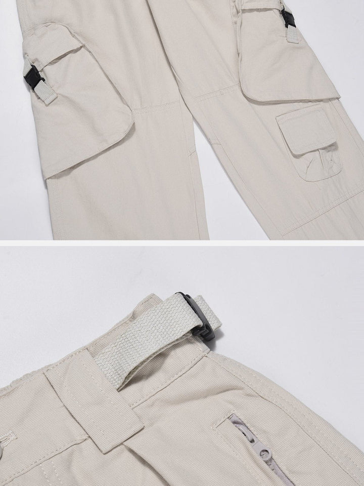 TALISHKO - Zipper Pockets Pants - streetwear fashion, outfit ideas - talishko.com